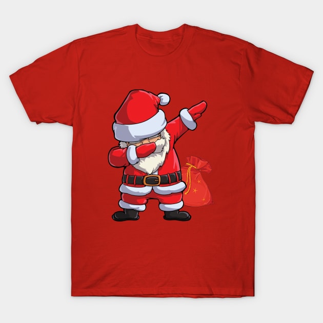 Dabbing Santa Claus T-Shirt by CANVAZSHOP